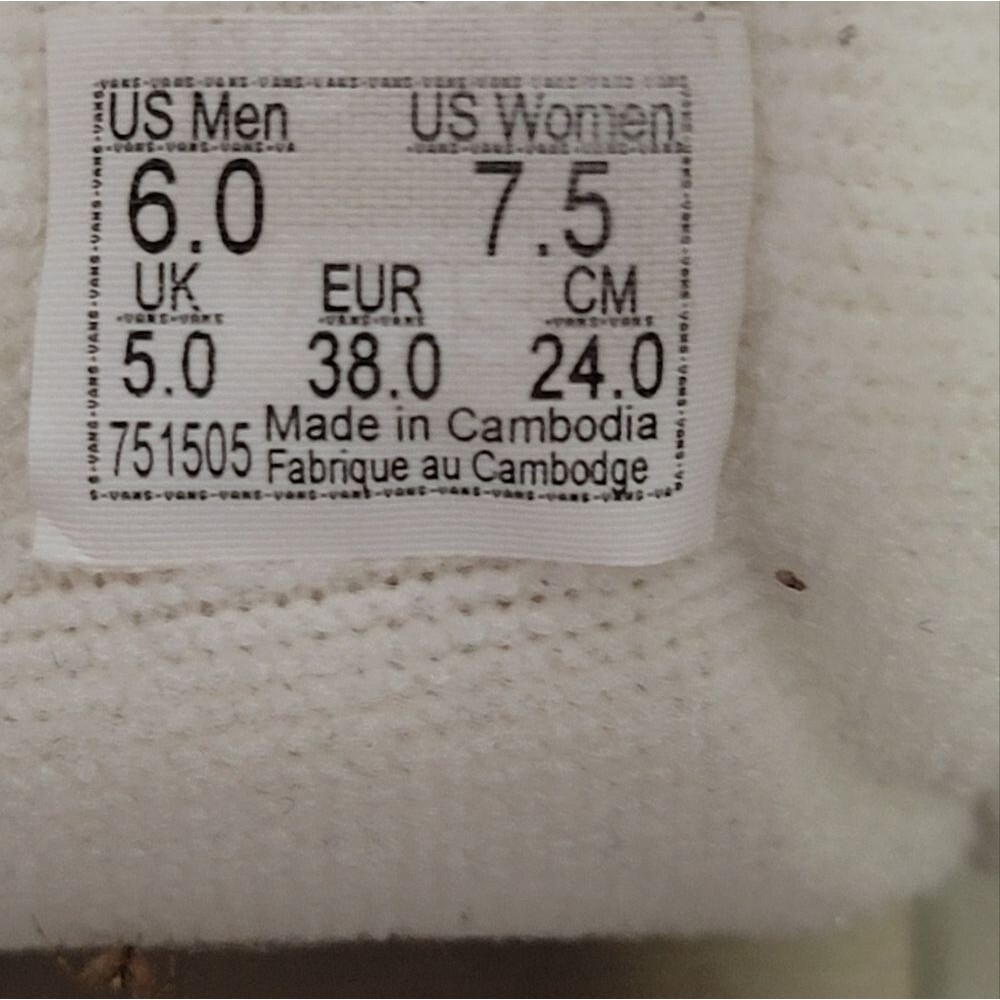 Vans of the Wall Burgundy Hightop sneaker shoes size 7.5 - Picture 8 of 8